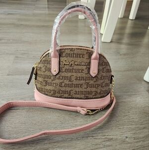 NWOT Juicy Couture mini bowler monogram purse y2k 90s pink feminine barbiecore